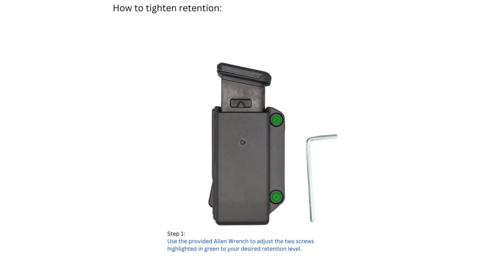 HEROS PRIDE Edge Single Pistol Magazine Case - Universal Fit