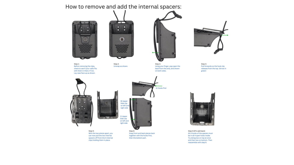 HEROS PRIDE Edge Universal Duty Radio Holder