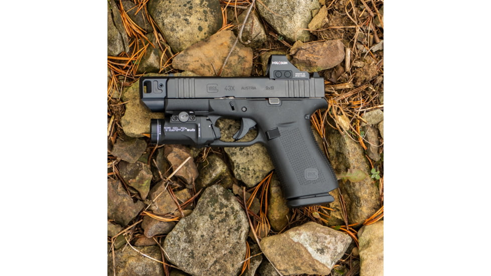 Herrington Arms Glock 43/43X/48 HC43 Pistol Compensator, Black, HC43-BL