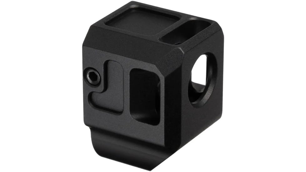 Herrington Arms HC43 Glock 43/43X/48 HC43 Pistol Compensator, Black, HC43-NOFIN-BL