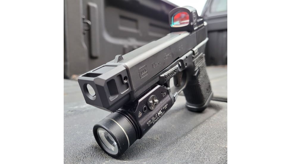 Herrington Arms HC9Xl 3.0 Pistol Compensator For Glock 19/17/26, Black, HC9XL-BL