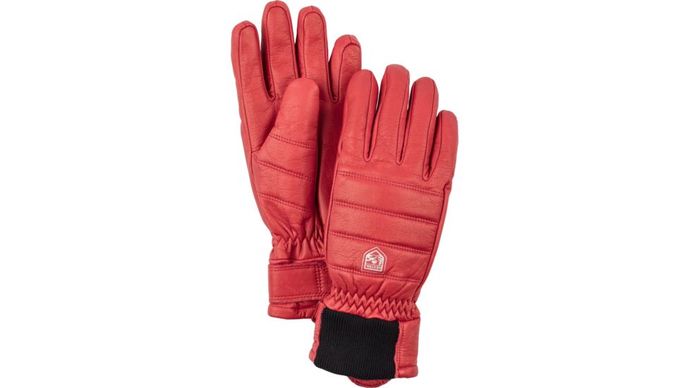 Hestra Alpine Leather Primaloft Glove - Mens-Red-8