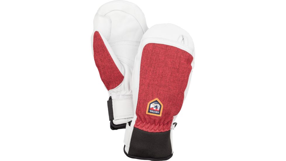 Hestra Amy Leather Patrol Mitt - Mens-Dark Red-7