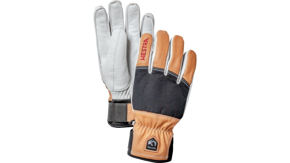 Hestra Army Leather Abisko Glove, Black, 6, 30770-Black-6