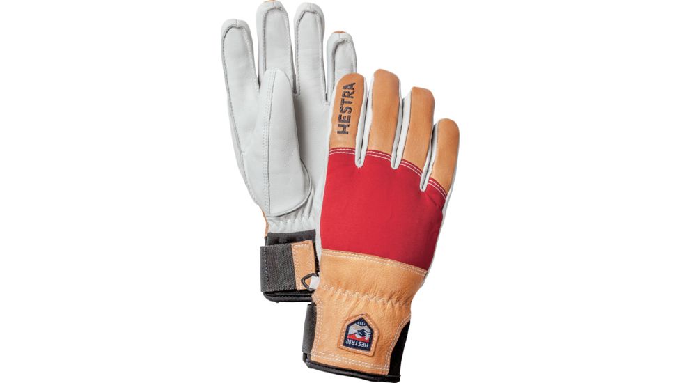 Hestra Army Leather Abisko Glove - Men's-Red-10