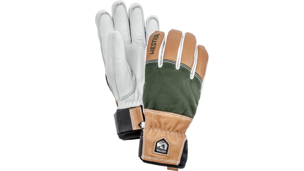 Hestra Army Leather Abisko Glove - Mens-Dark Green-7
