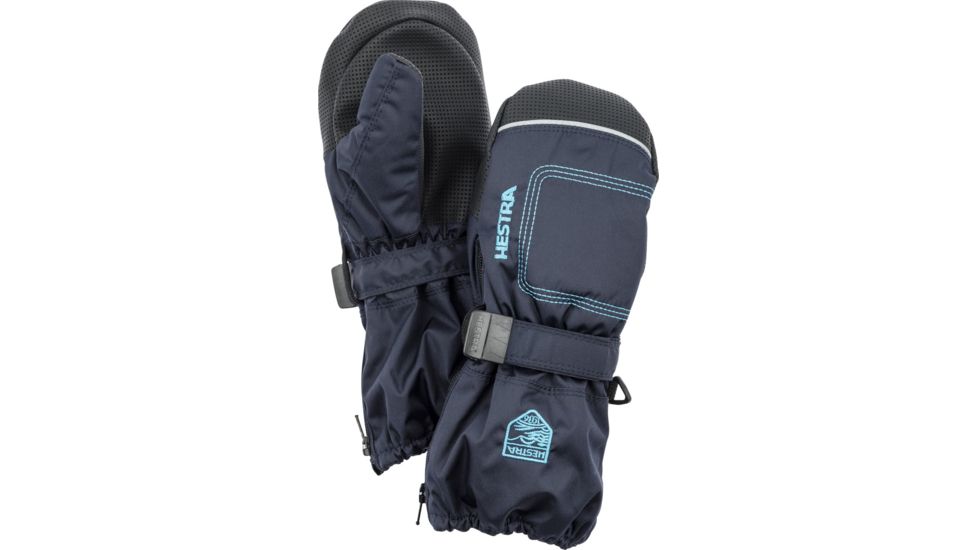 Hestra Baby Zip Long Mitts - Kids-Dark Navy-1