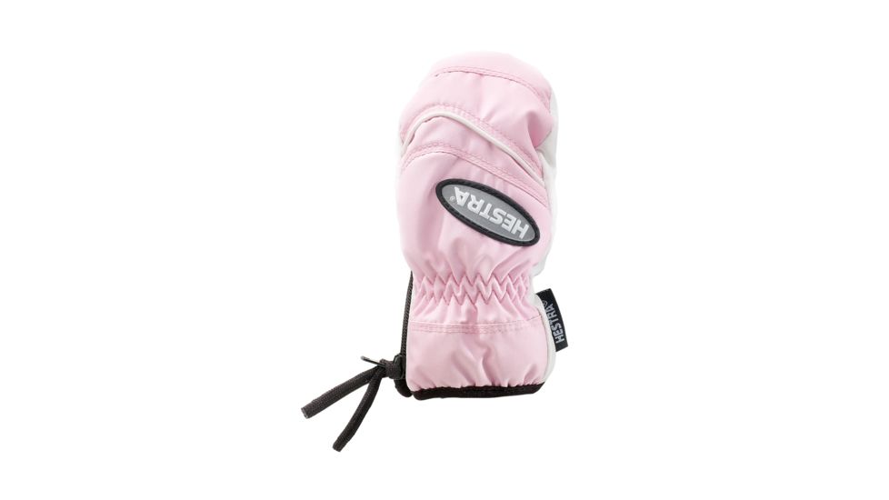 Hestra Baby Zip Mitt - Kid's-Pink/ Ivory-1