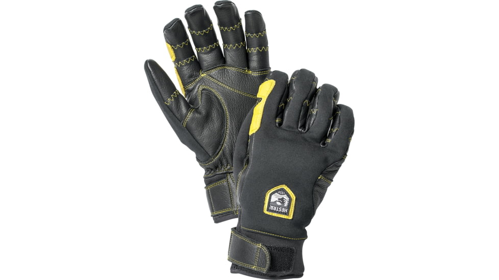 Hestra Ergo Grip Active 5 Finger Glove, Black/Black, 11, 32950-100100-11