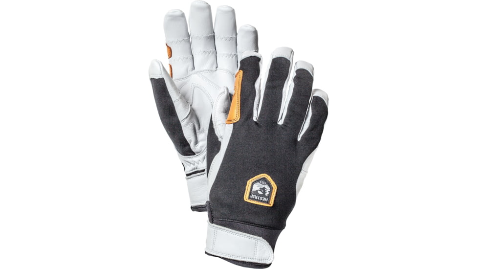 Hestra Ergo Grip Active 5 Finger Glove, Black/Offwhite, 6, 32950-100020-6