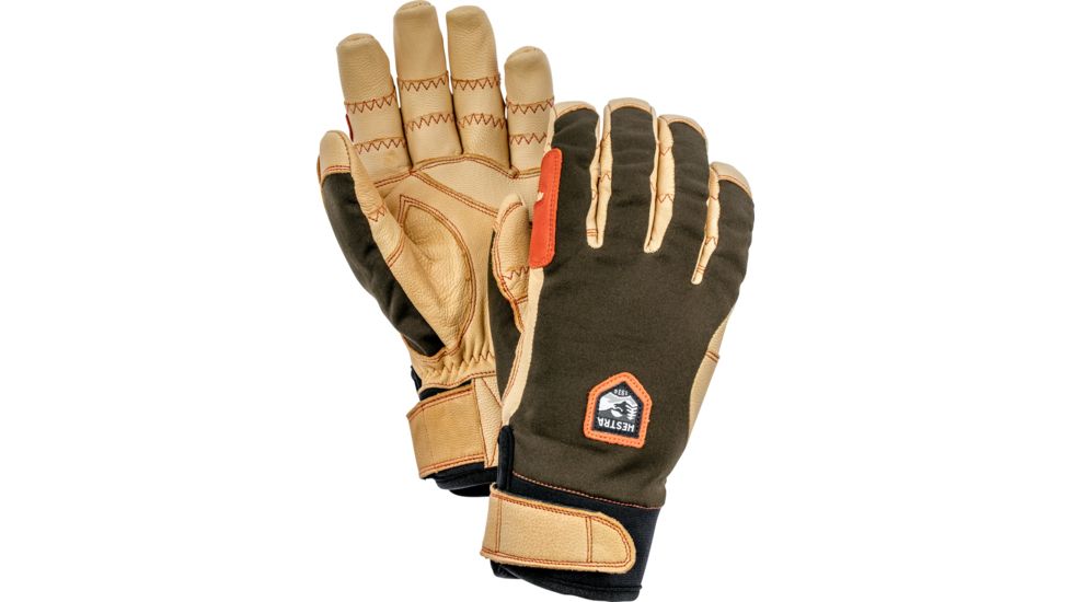 Hestra Ergo Grip Active 5 Finger Glove - Unisex, Dark forest / Natural brown, 6, 32950-861700-06