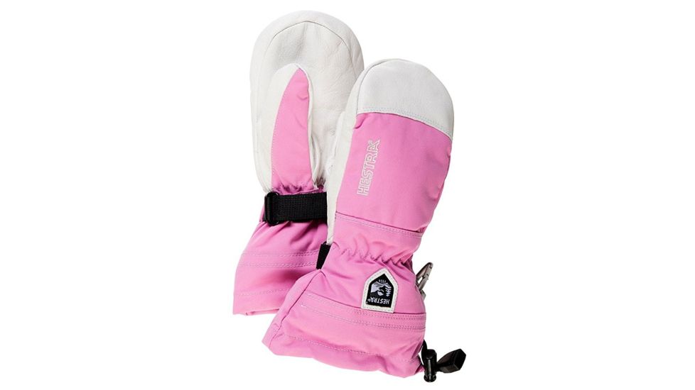 Hestra Heli Ski Jr. Mitt - Boy's-Pink-4