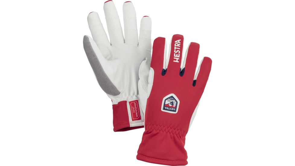Hestra Windstopper Ergo Grip Touring 5 Finger Glove - Unisex, Red, 06, 37110-560-06