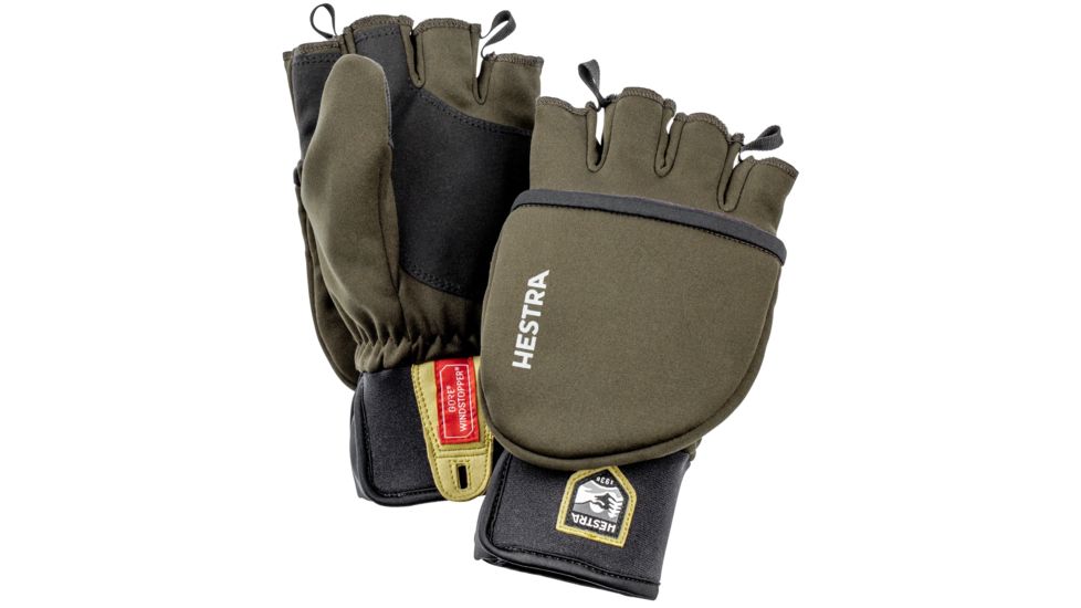 Hestra Windstopper Pullover Mitt, Dark Forest, 6, 35141-861-06