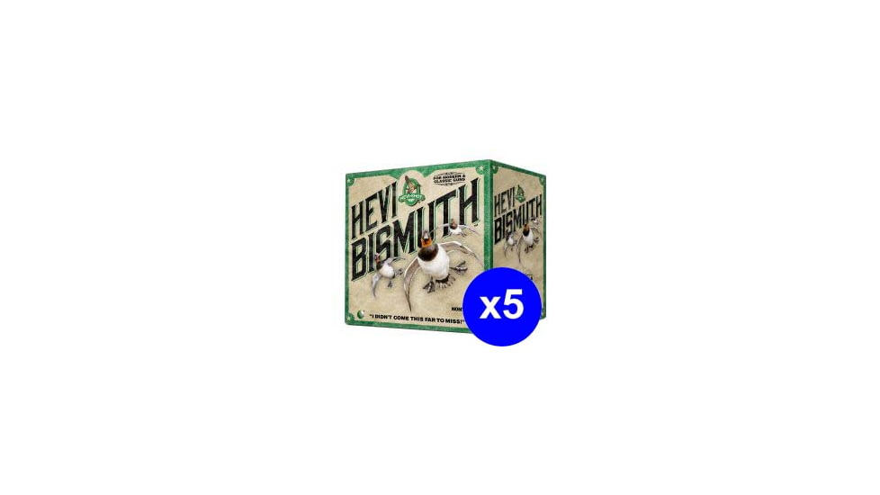 HEVI-Shot HEVI-BISMUTH WATERFOWL 20 Gauge 1 1/8 oz 3in #6 Centerfire Shotgun Ammo, 125 Rounds