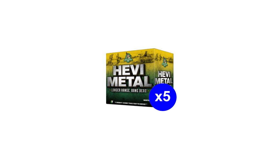 HEVI-Shot HEVI-METAL LONGER RANGE 20 Gauge 1 oz 3in #3 Centerfire Shotgun Ammo, 125 Rounds