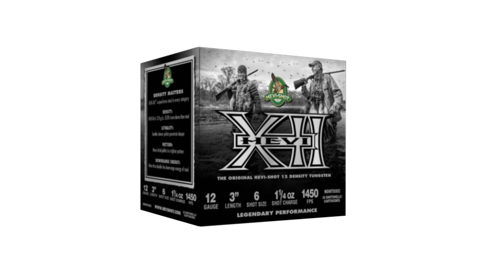 HEVI-Shot HEVI-XII 20 Gauge 1 1/4oz 3in #6 Centerfire Shotgun Ammo, 25 Rounds, HS53206