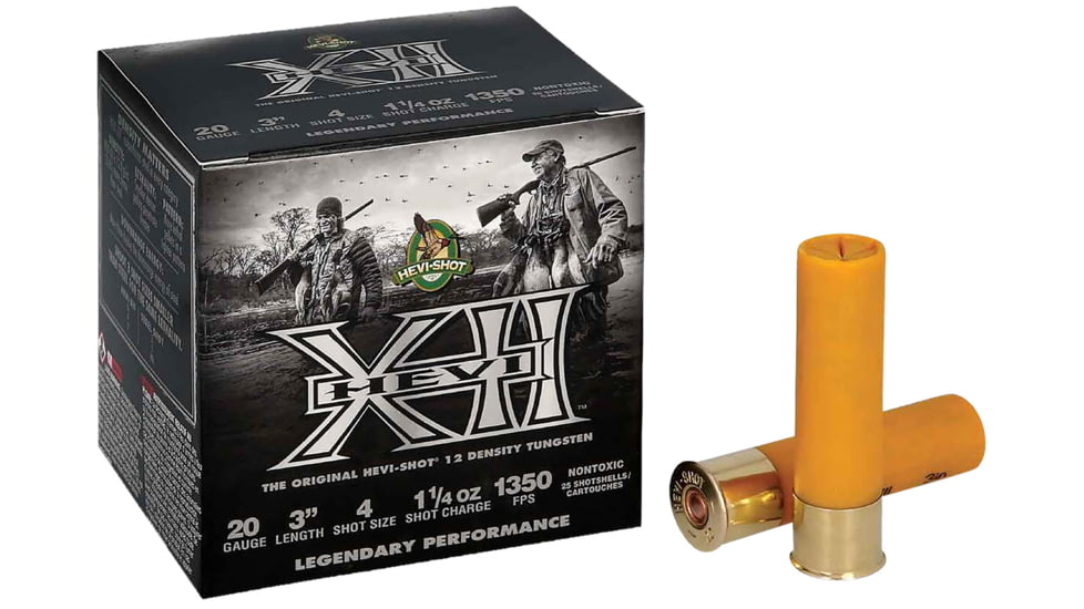 HEVI-Shot HEVI-XII 20 Gauge 1 1/4oz 3in Shotgun Ammo, #2, 25 Rounds, HS53202
