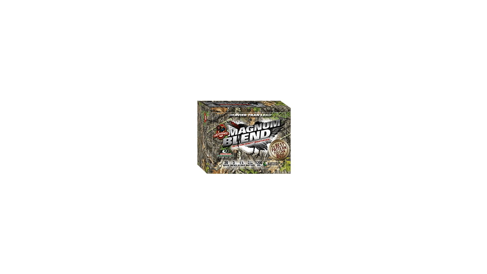 HEVI-Shot Magnum Blend Shotgun Ammunition, 20 gauge, 5-6-7 Shot Size, 3 inch Shell Length, 1-1/4 oz Load, 5-Shotshells, Mossy Oak Obesession, 5 &amp; 6 &amp; 7, 2567