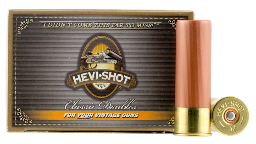 HEVI-Shot Classic Doubles 12 Gauge 1 1/4 oz 3in Centerfire Shotgun Ammo, 10 Rounds, 11135