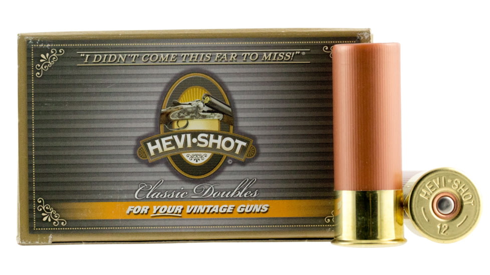 HEVI-Shot Classic Doubles 12 Gauge 1 1/8 oz 2 3/4in Centerfire Shotgun Ammo, 10 Rounds, 12016
