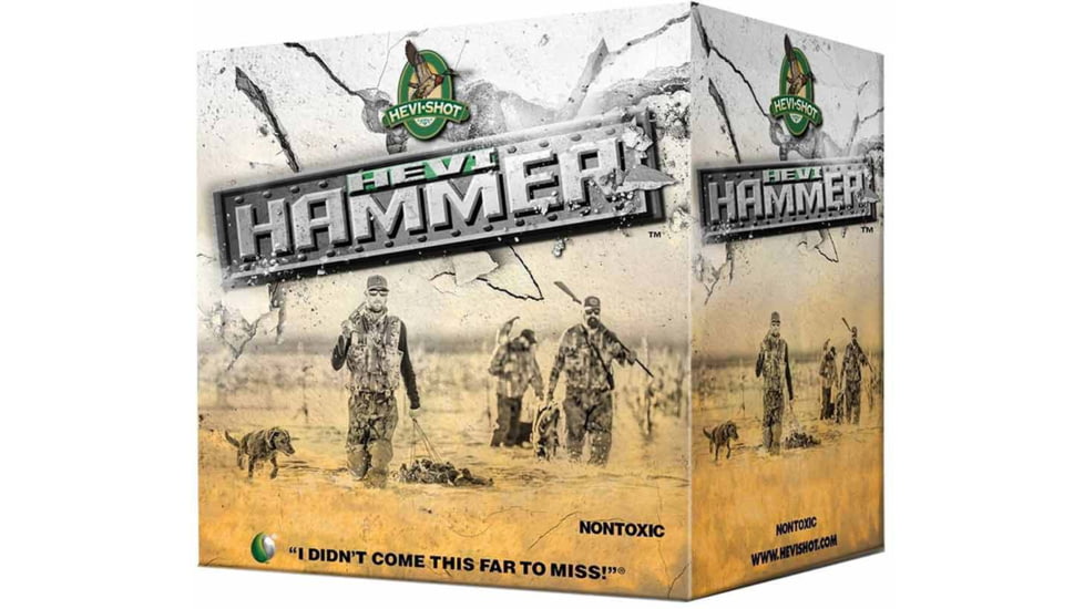 HEVI-Shot Hevi-Hammer 12 Gauge 1 1/2 oz 3 1/2in Centerfire Shotgun Ammo, 25 Rounds, 28302