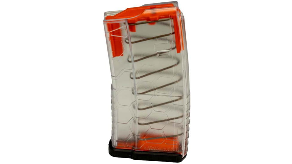 Hexmag AR-15 .223/.300AAC/.458 SOCOM/.50 Beowulf 20 Round Shorty Magazine, Clear, 20, HX20-AR15S2-CLR