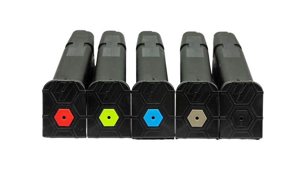 Hexmag Glock 17 Magazine Parts, 4 Pack, Green, HXID4-GLK17-GRN