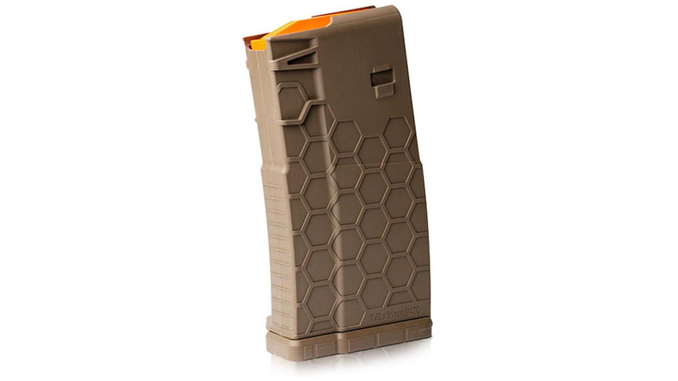 Hexmag Rilfe Magazine, SR-25/AR-10, .308Win, 20 Rounds, Flat Dark Earth, HX20-SR25-FDE-20RD