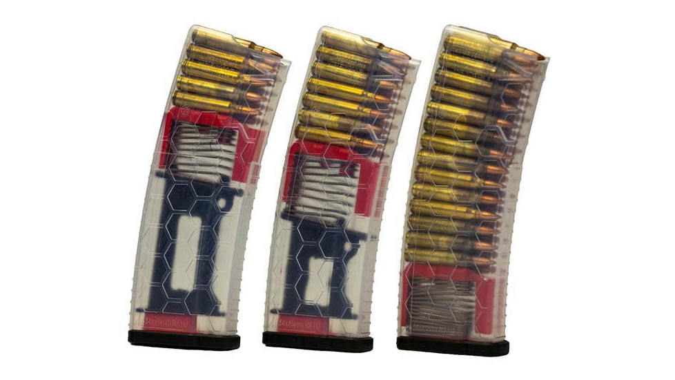Hexmag Series 2 AR-15 5.56x45 10 Rounds Rifle Magazine, Clear, 10, HX1030-AR15S2-CLR