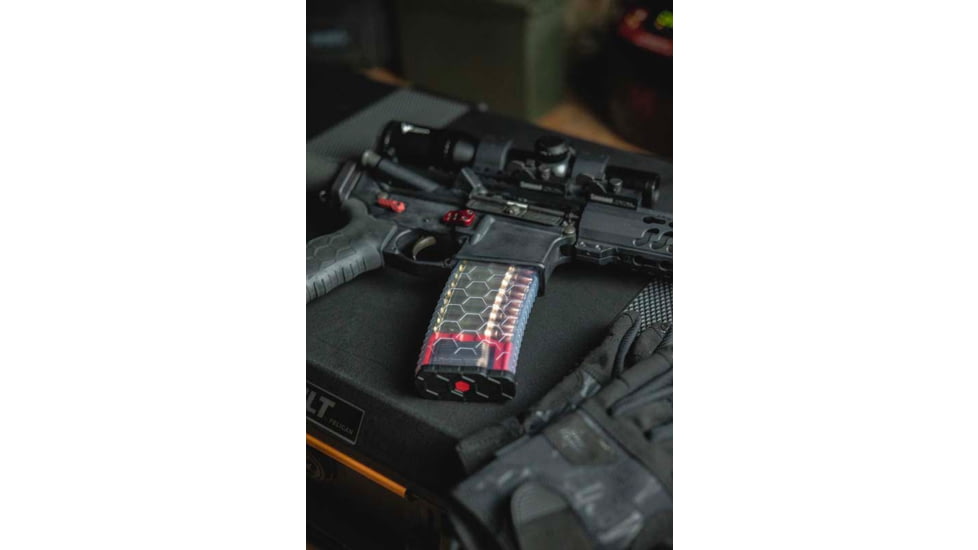 Hexmag Series 2 AR-15 5.56x45 15 Round Rifle Magazine, Clear, 15, HX1530-AR15S2-CLR