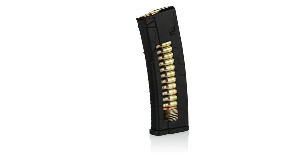 Hexmag Series 2 AR-15/M4/M16 .223/ .300AAC Blackout/ .458 SOCOM/ .50 Beowulf Rifle Magazine, 30 Round, Black, HX30-AR15S2-BLK-30RD