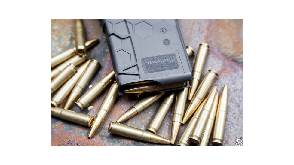 Hexmag Series 2 AR-15/M4/M16 .223/ .300AAC Blackout/ .458 SOCOM/ .50 Beowulf Rifle Magazine, 30 Round, Black, HX30-AR15S2-BLK-30RD