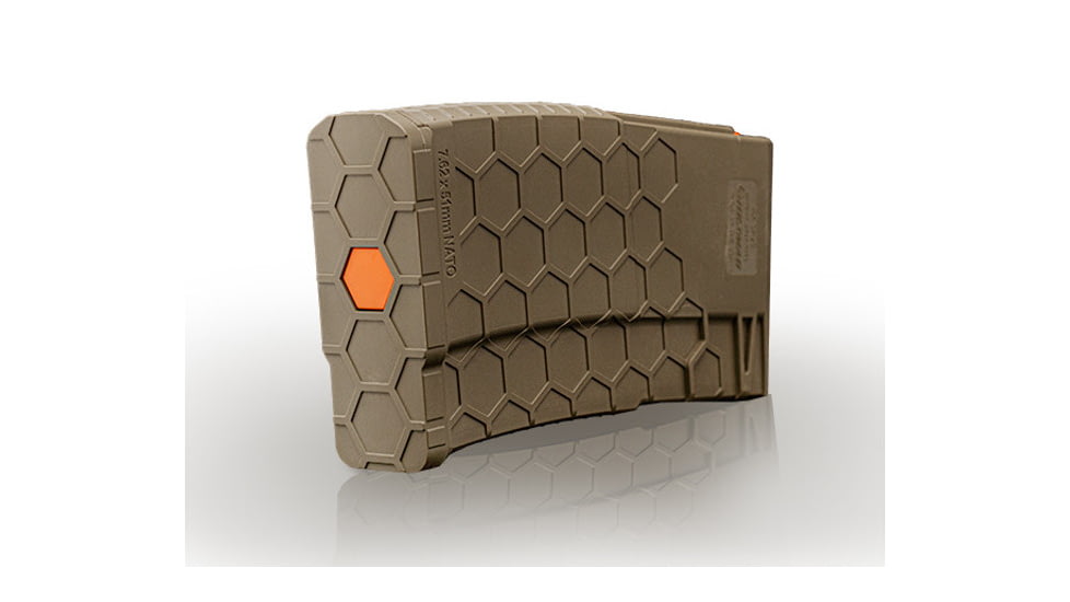 Hexmag Series 2 AR-15/M4/M16 .223/ .300AAC Blackout/ .458 SOCOM/ .50 Beowulf Rifle Magazine, 30 Round, FDE, HX30-AR15S2-FDE-30RD