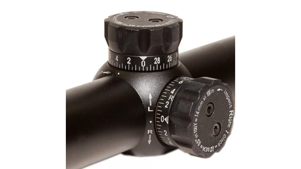 Hi-Lux Optics CMR Illuminated Tactical Rifle Scope, 1-4x24mm, 30mm Tube, Second Focal Plane, Illuminated 122 Grain 7.62X39R Green BDC Reticle, Black, CMR-AK762