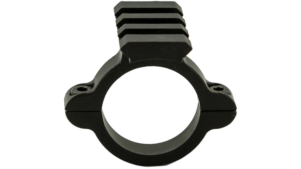 Hi-Lux 30mm Lock Ring with Rail, Matte Black, Small, 30LRWR
