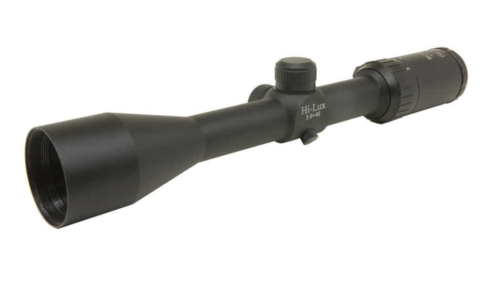 Hi-Lux Buck Country 3-9x40 1in. Rifle Scope, Black, 2-Plex Reticle, BC39X40