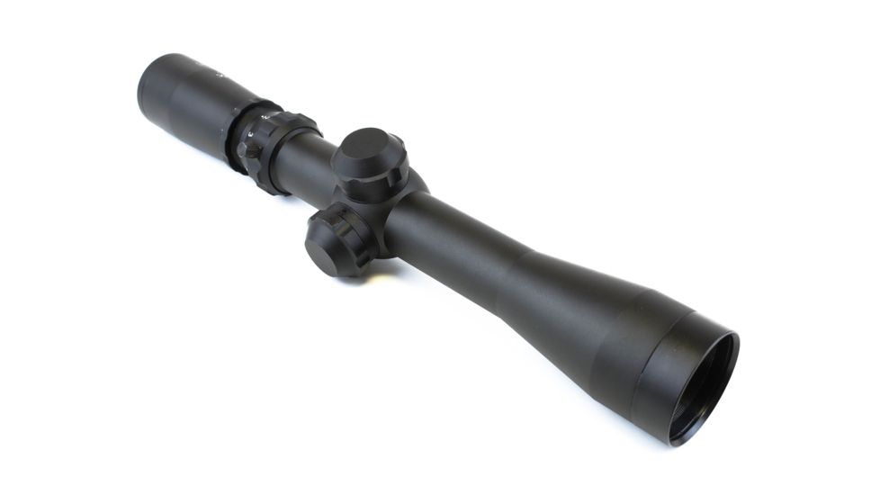 Hi-Lux Optics Long Eye Relief  Rifle Scope, 2-7 x, 32 mm, 1 in, Second Focal Plane (SFP), Post with Center Dot, Matte, Black, LER27X32BDC