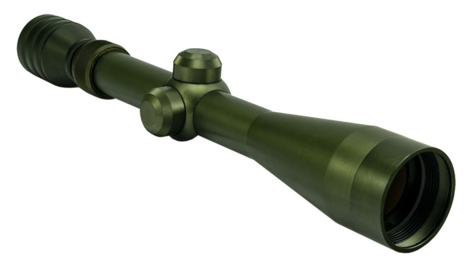Hi-Lux M40 USMC 3-9X40 Rifle Scope in Green Anodized Finish with Dual Focal Plane Accu-Ranging Reticle, M40USMC39X40