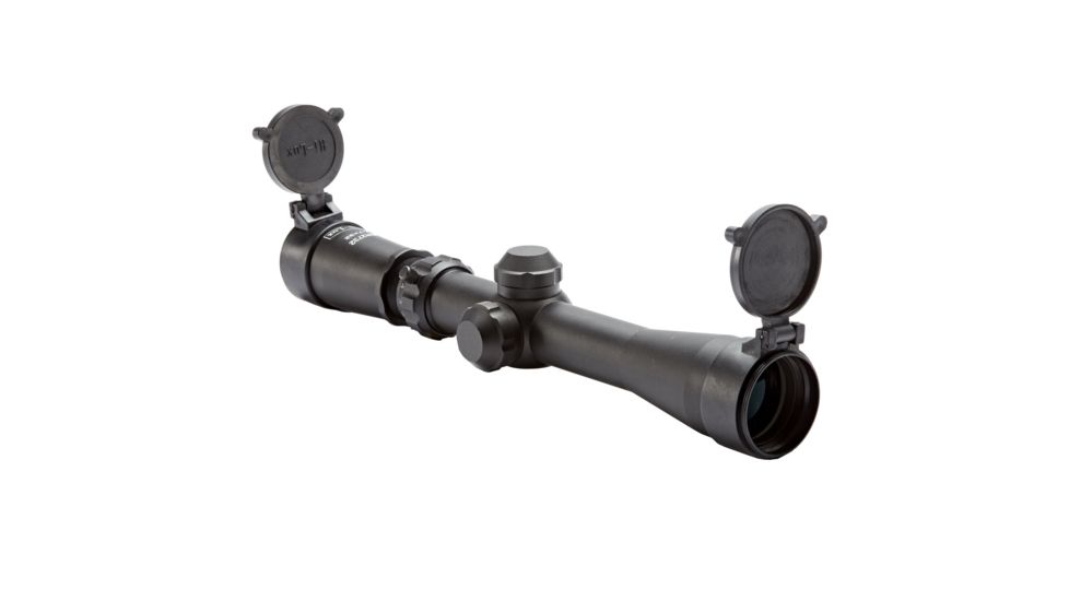 Hi-Lux Optics Long Eye Relief  Rifle Scope, 2-7 x, 32 mm, 1 in, Second Focal Plane (SFP), Post with Center Dot, Matte, Black, LER27X32BDC