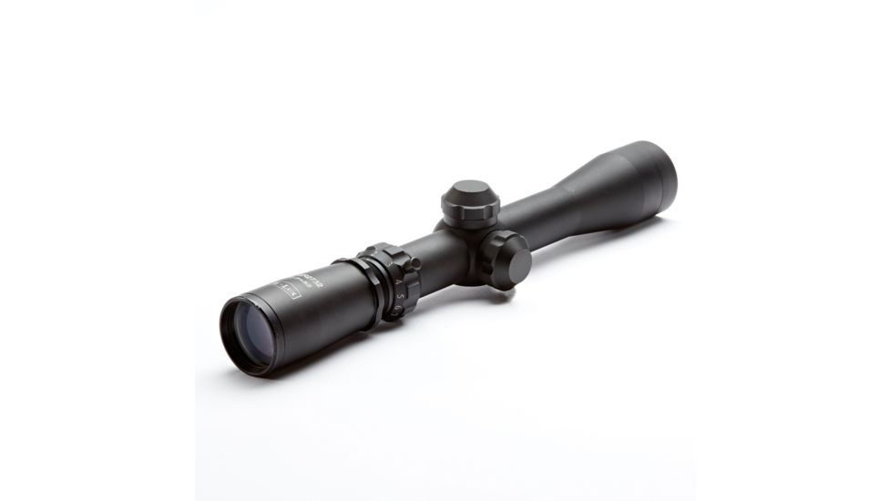 Hi-Lux Optics Long Eye Relief  Rifle Scope, 2-7 x, 32 mm, 1 in, Second Focal Plane (SFP), Post with Center Dot, Matte, Black, LER27X32BDC
