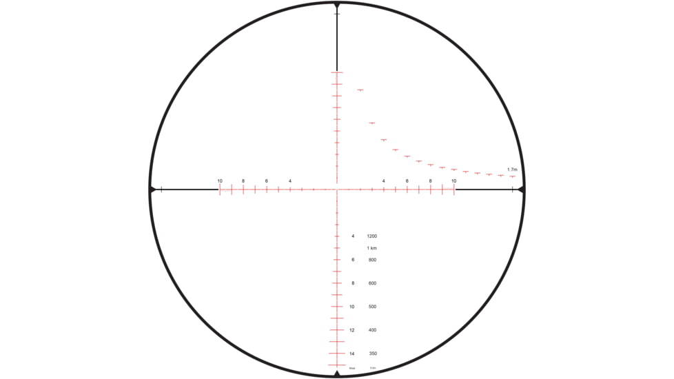 Hi-Lux Optics 4-16x50mm ATR Top-Angle Pro 30mm Series Rifle Scope w/MLR Red Illuminated Reticle, TP416x50MLR-R