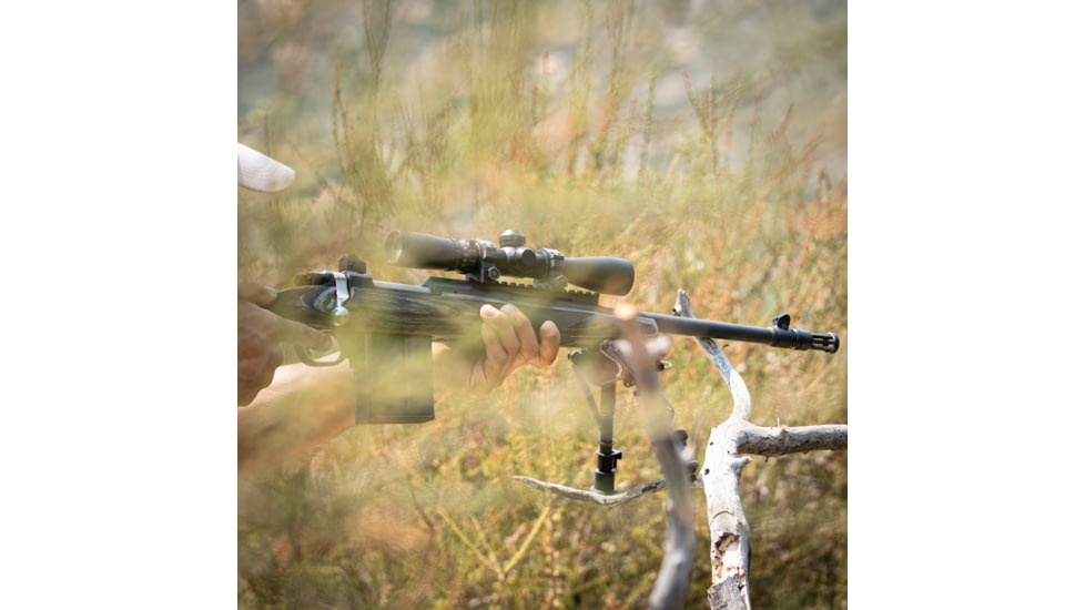 Hi-Lux Optics Long Eye Relief Rifle Scope, 2-7x32 mm, 1in Tube, Second Focal Plane, Post with Center Dot Reticle, Matte, Black, LER27X32BDC