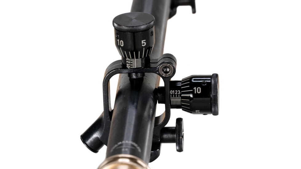 Hi-Lux Optics Malcolm 6x17mm Two Tone Short Rifle Telescope, 3/4 Tube, Adjustable Parallax, BPCR Mounts, Crescent Cuts, Fine Cross Reticle, Matte Black/Brass, M634183BP