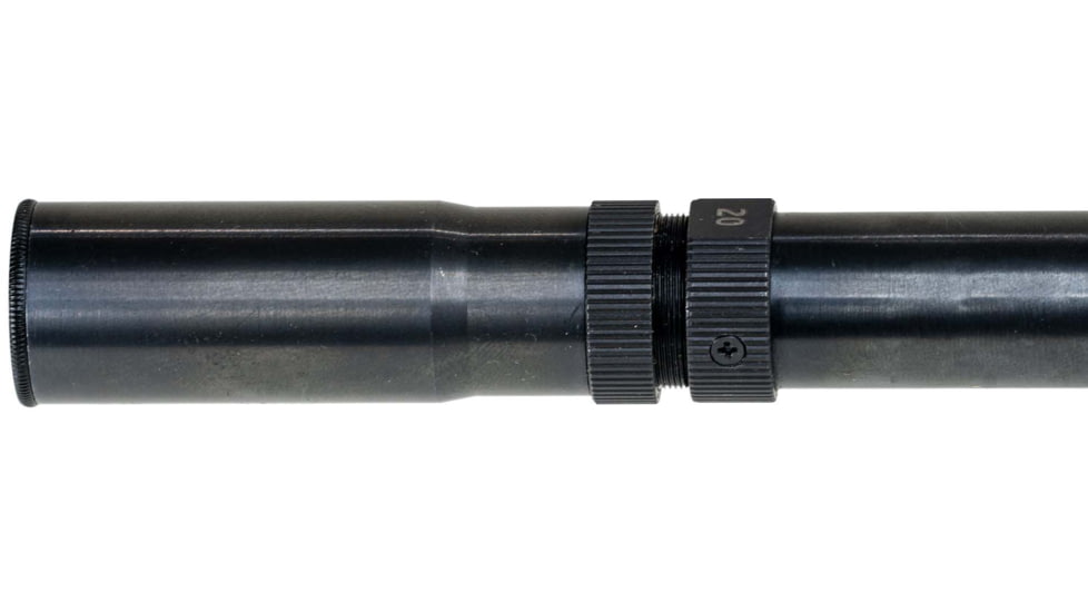 Hi-Lux Optics Malcolm Vintage Target Rifle Scope, 20x41mm, 3/4in Tube, Fine Crosswire Reticle, Matte Black, Small, M20VTS