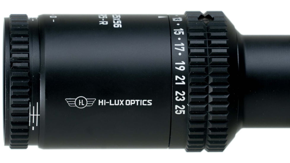 Hi-Lux Optics PR5 5-25X56mm Rifle Scope, 34mm Tube, First Focal Plane, TRACR Reticle, Green Illumination, Matte Black, Small, PR525X56