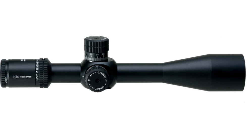 Hi-Lux Optics PR5 5-25X56mm Rifle Scope, 34mm Tube, First Focal Plane, TRACR Reticle, Green Illumination, Matte Black, Small, PR525X56