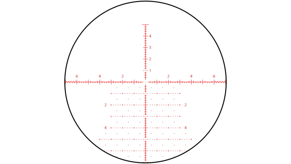Hi-Lux Optics PR5 5-25X56mm Rifle Scope, 34mm Tube, First Focal Plane, TRACR Reticle, Red Illumination, Matte Black, Small, PR525X56-R