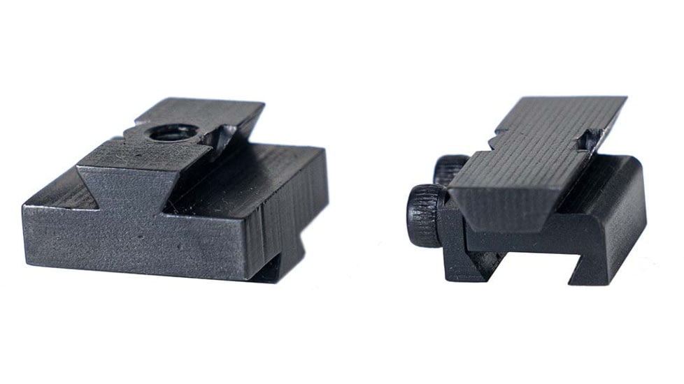 Hi-Lux Optics Malcolm Rimfire Rifle Mounting Base, 3/4in Tube Externally Adjustable Scopes, Posa&amp;Crescent Cut, Matte Black, Small, MRDTMT