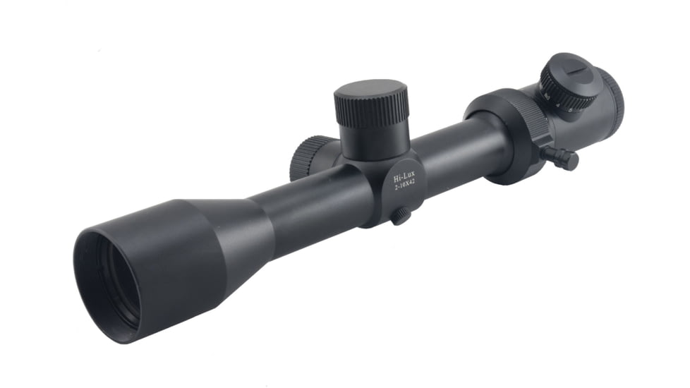 Hi-Lux PentaLux TAC-V SFP 2-10x42 Rifle Scope w/ Green Illuminated Ranging Reticle, 30mm Tube, Matte Black, TAC-V SFP210X42